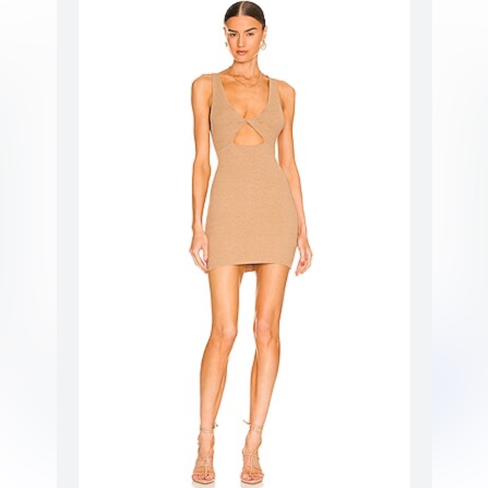 Free People FP Beach Islander Sweater Mini Dress, NWOT, Sz S in Sand